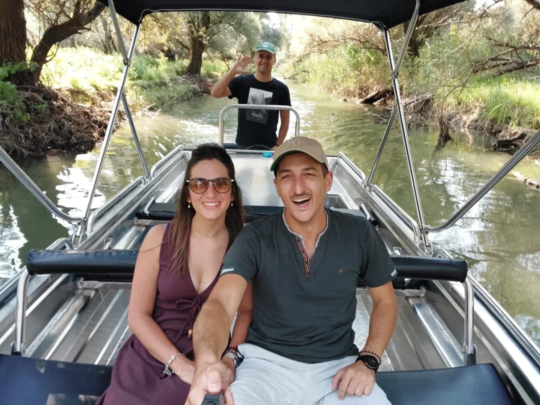 Captain Vasilije on the boat